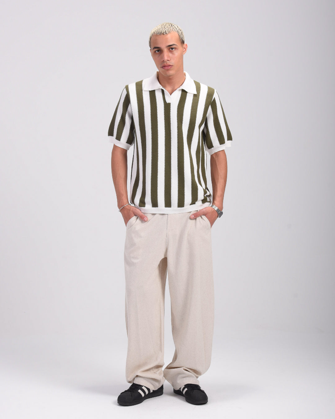 Beige Linen Pants