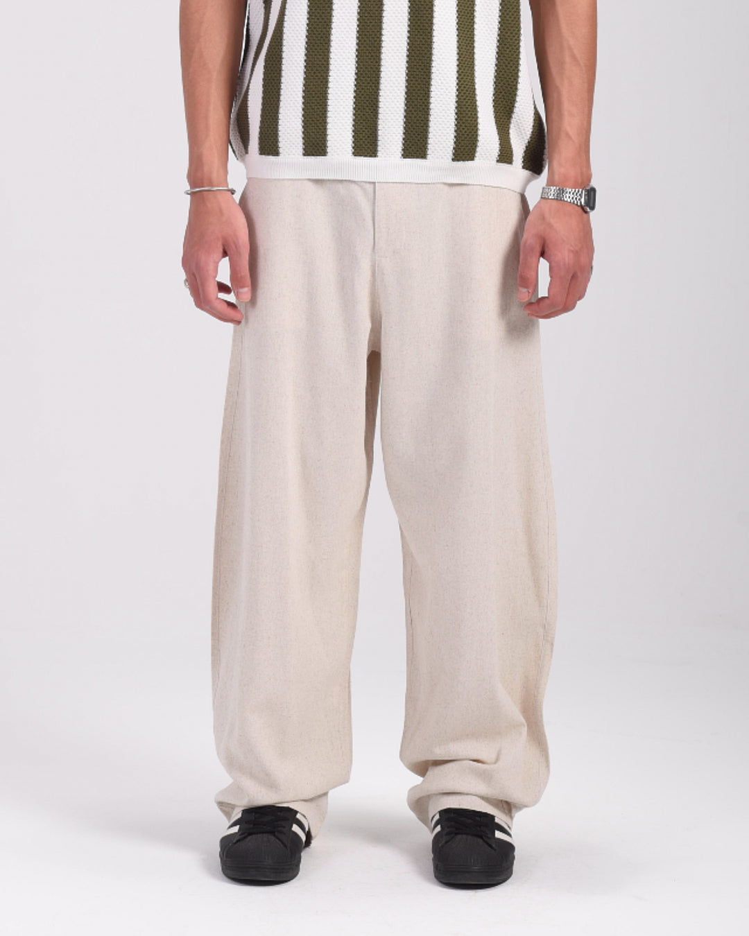 Beige Linen Pants
