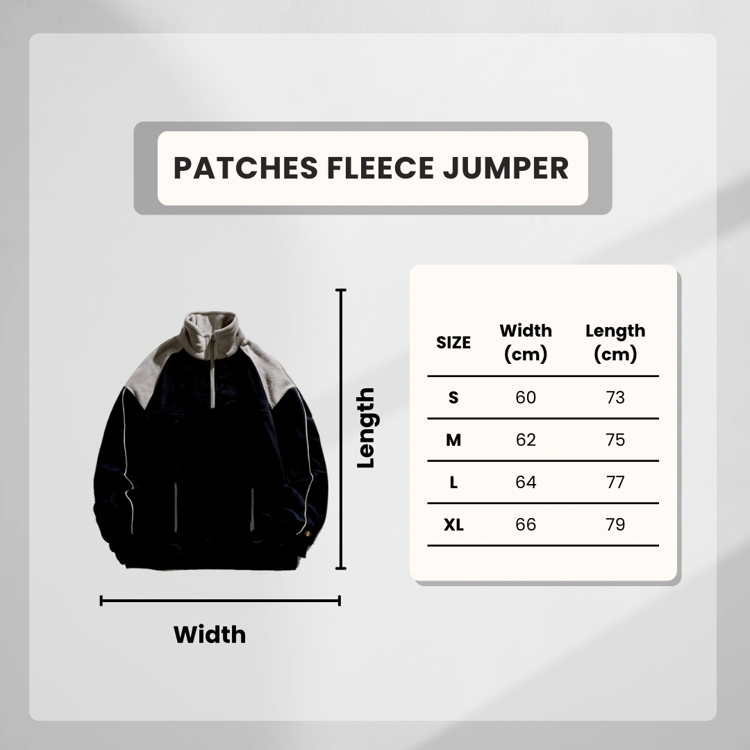 Patches Fleece Jumper