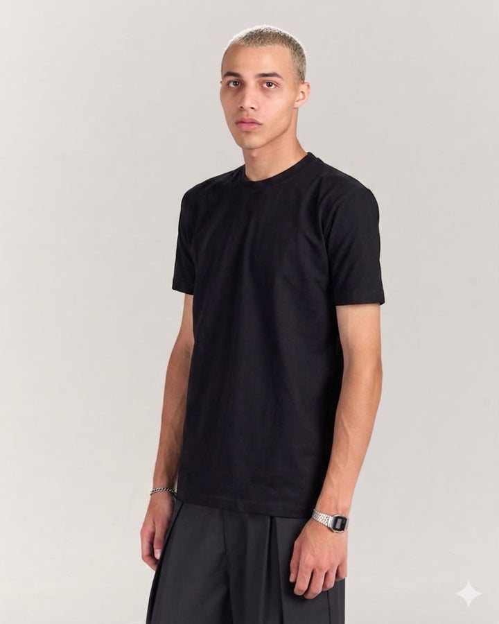 Black Slim Fit Tshirt