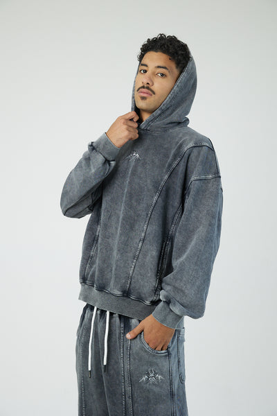 Grey Washed Hoodie