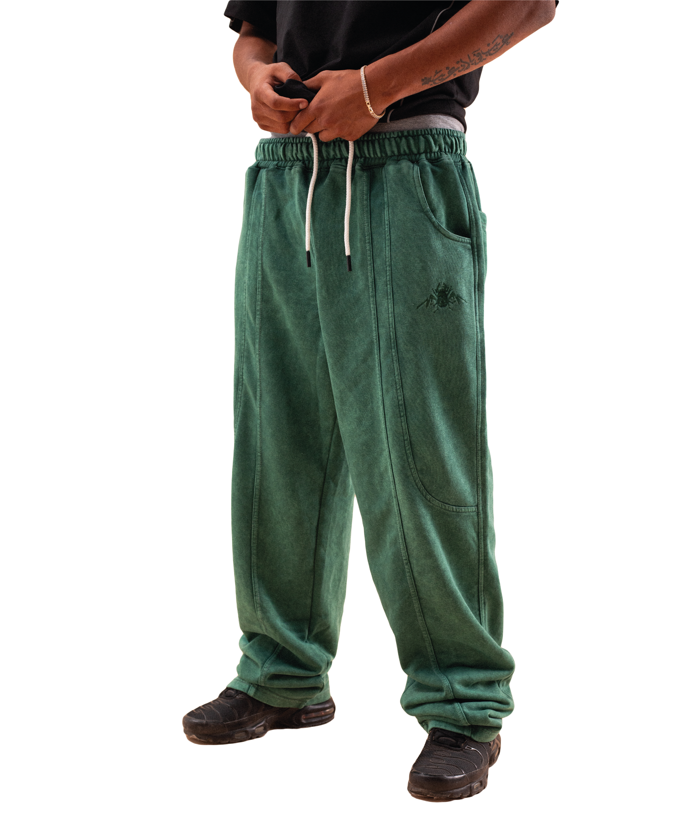 Green Washed Sweatpants