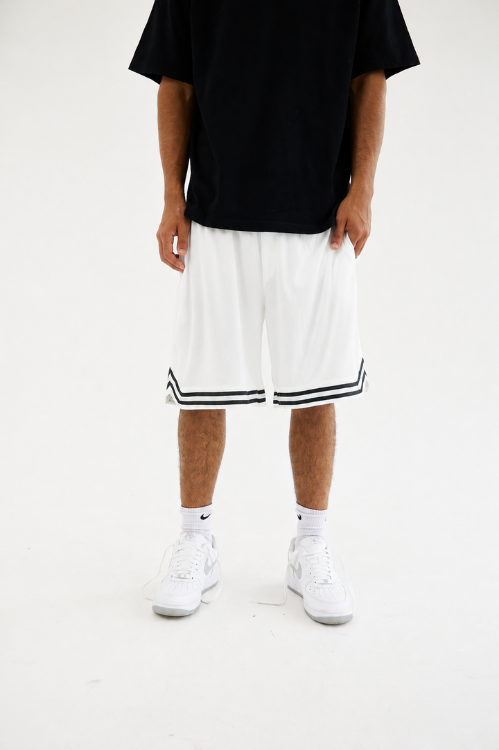 White Basketball Shorts