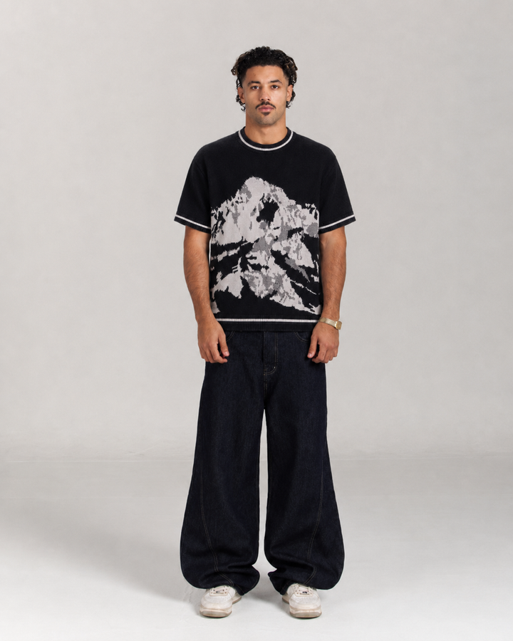 Black Mountain Knitted Tshirt