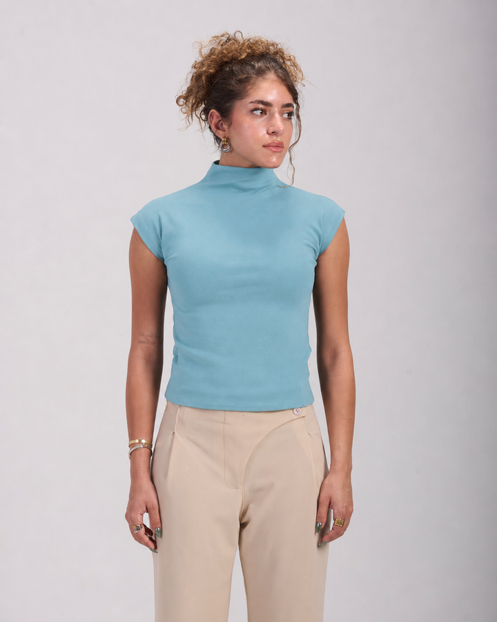 Light Green Asian cut top