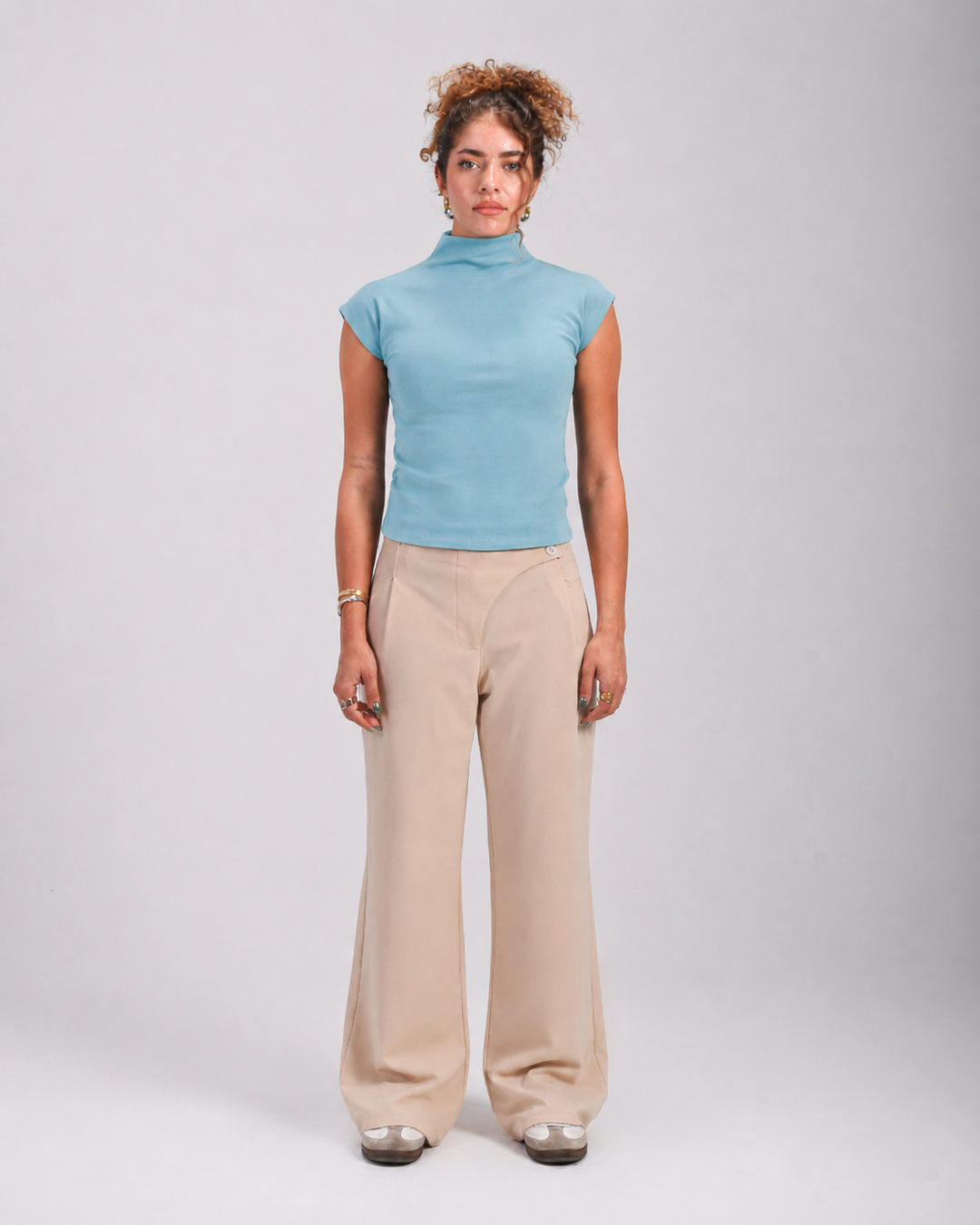 Light Green Asian cut top
