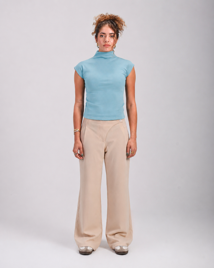 Light Green Asian cut top