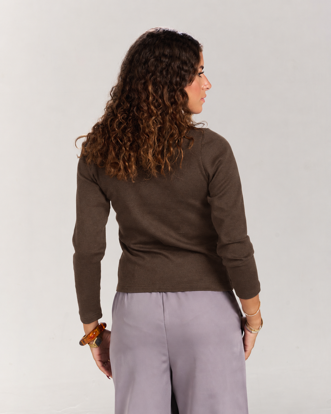 Brown Polo top