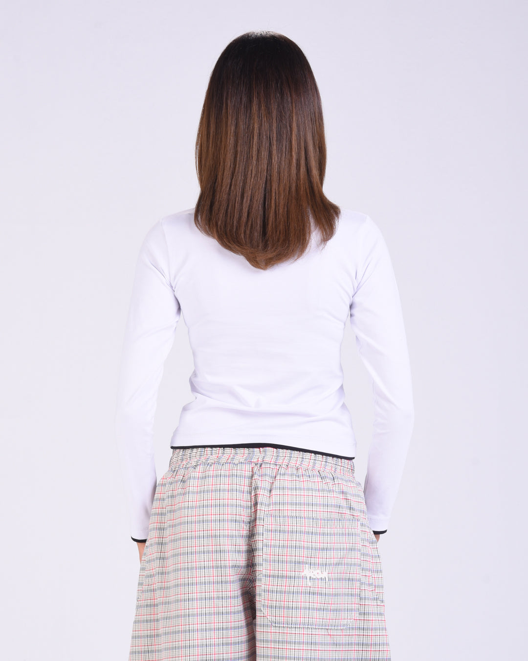White Contrast Long sleeve