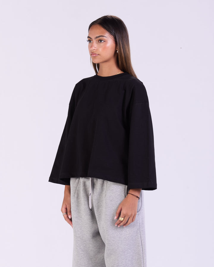 Black Boxy Long Sleeve