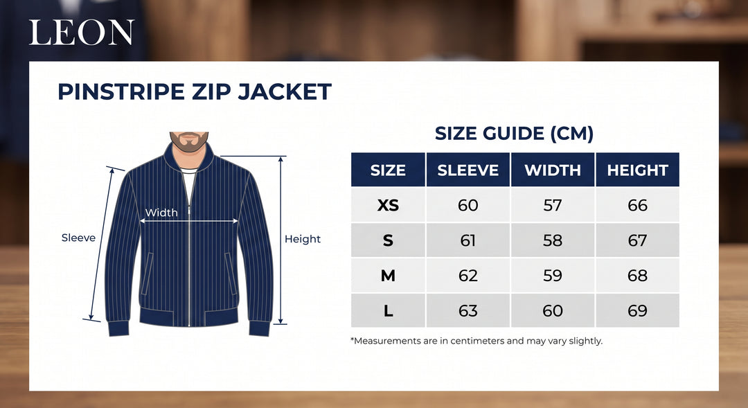 Pinstripe Zip Jacket