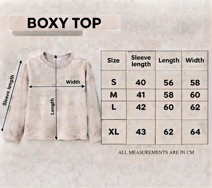 Grey Boxy Long Sleeve