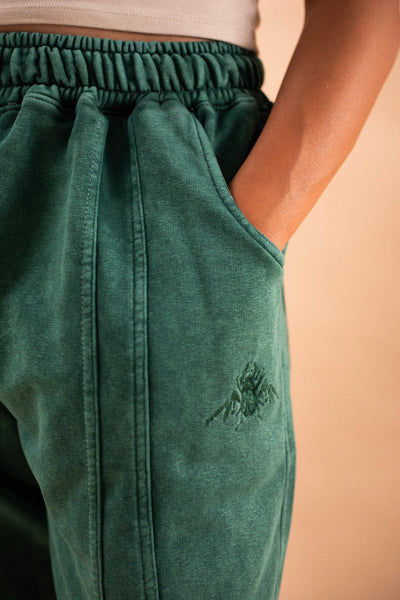 Green Washed Sweatpants