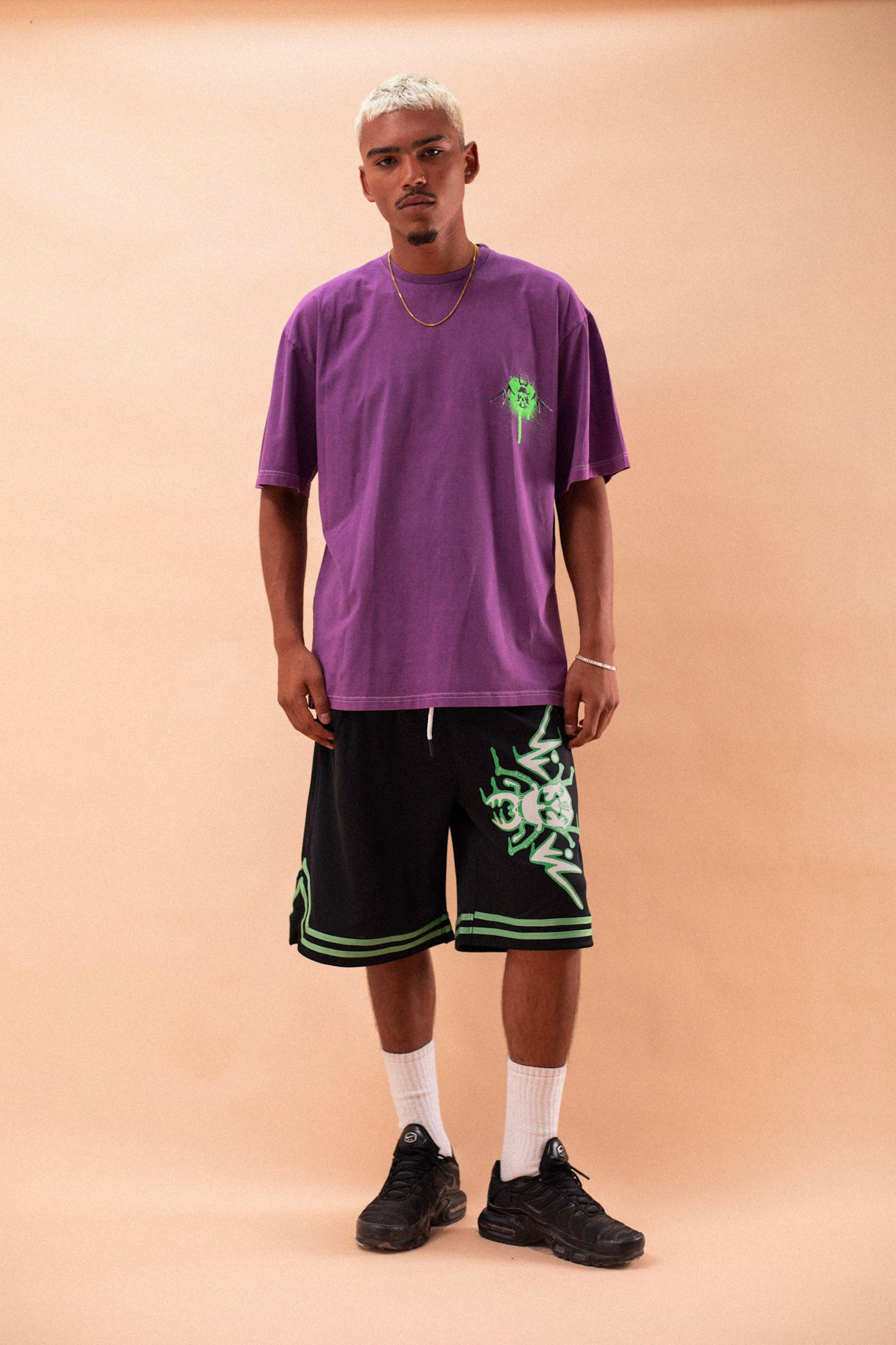 Green Scarab Basketball Shorts