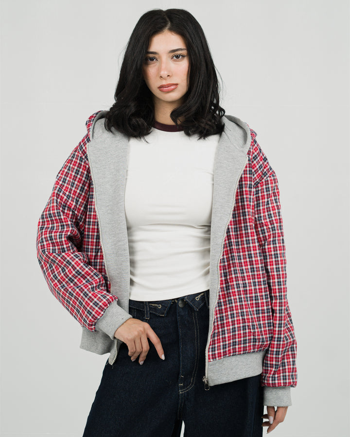 Reversible Check Jacket