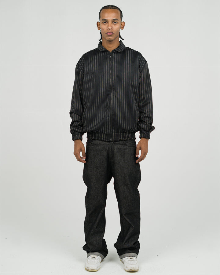 Pinstripe Zip Jacket