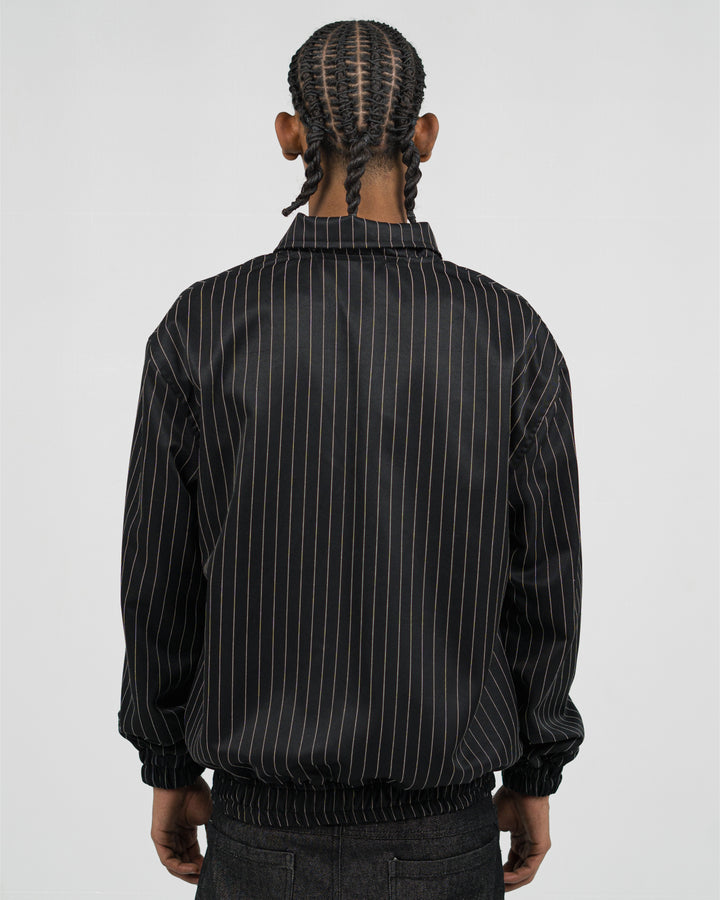 Pinstripe Zip Jacket