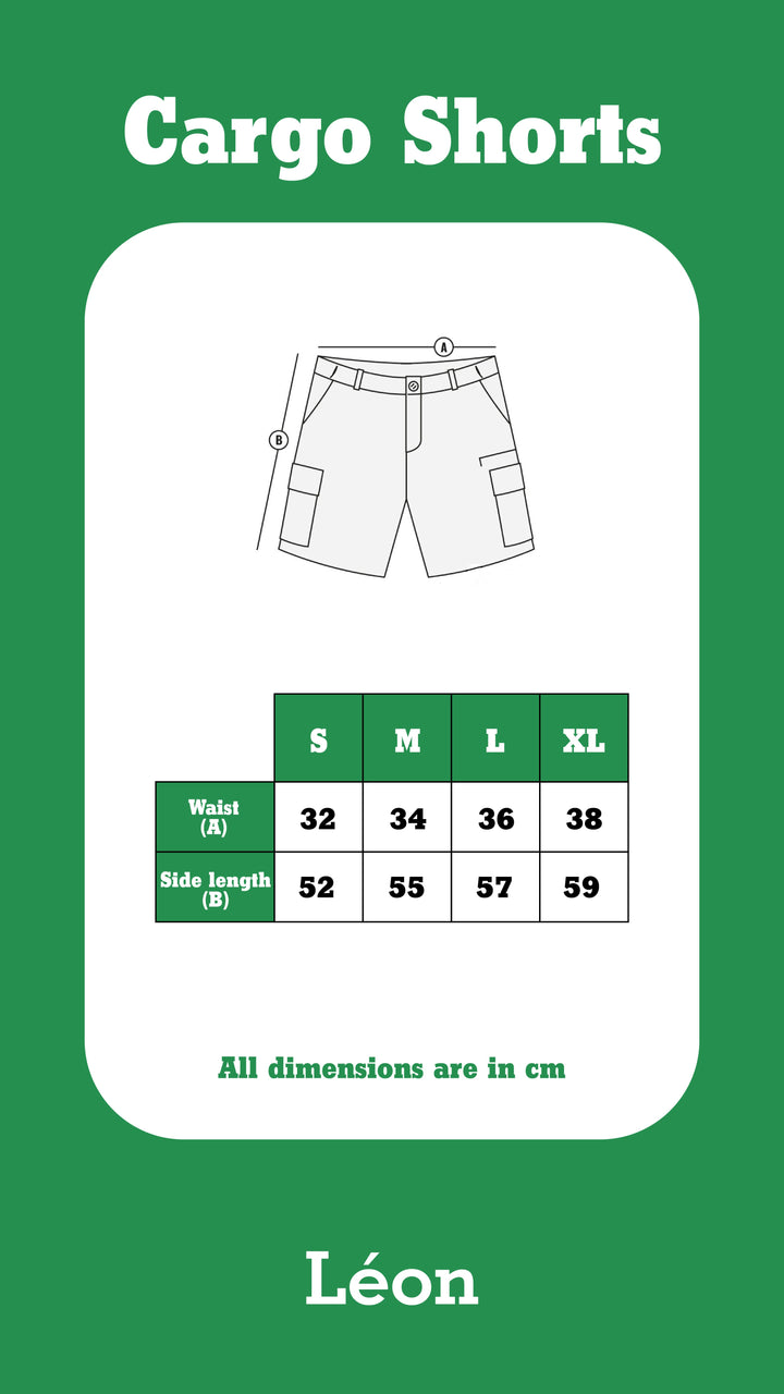 Beige Cargo Shorts