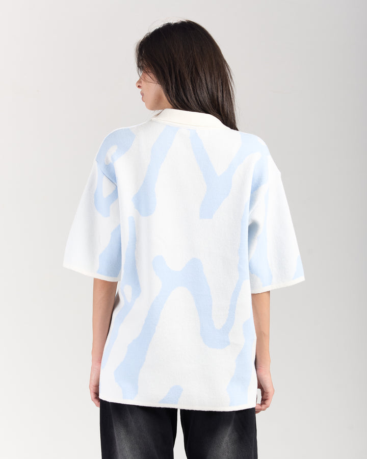 Blue Knitted Jersey