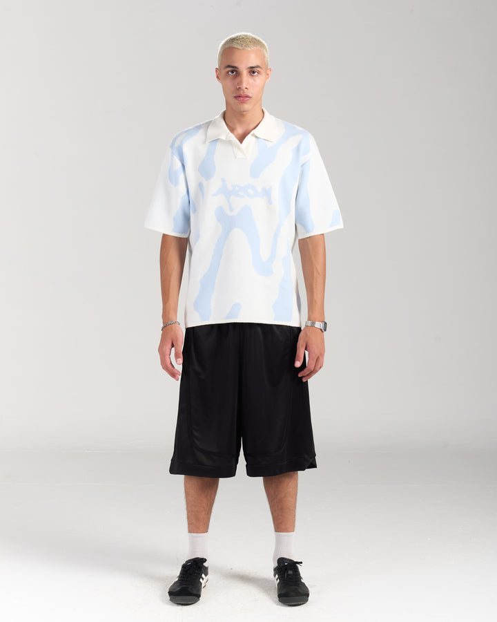 Blue Knitted Jersey