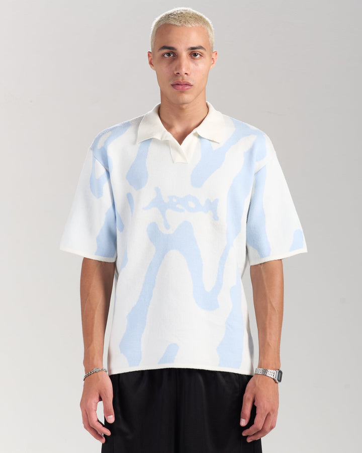 Blue Knitted Jersey