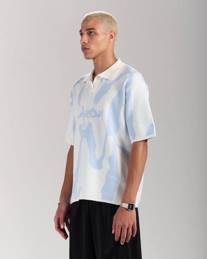 Blue Knitted Jersey