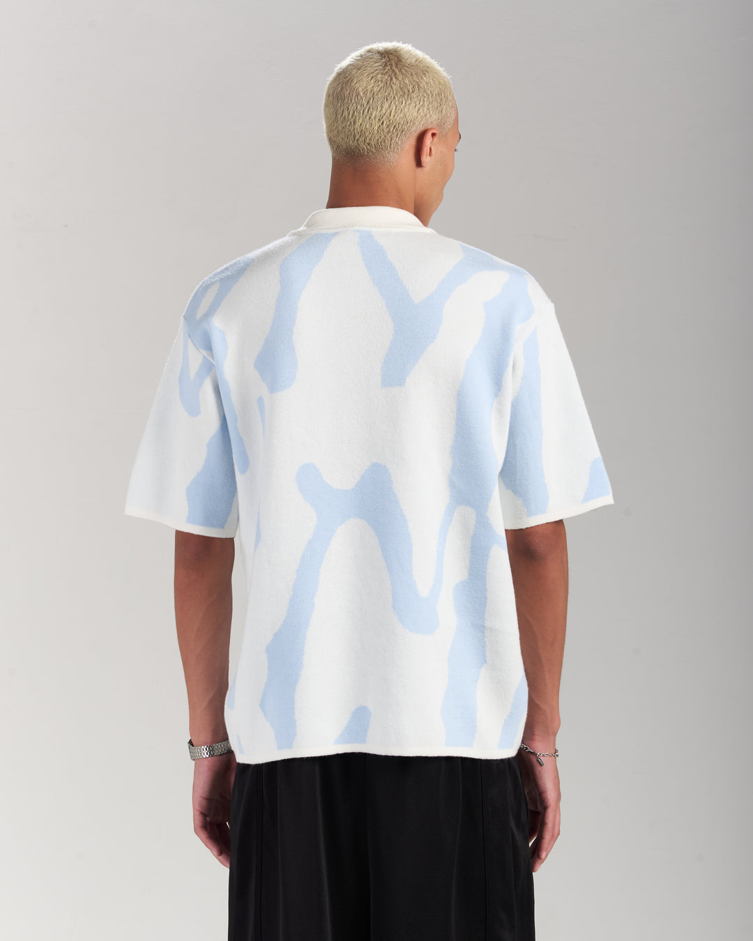 Blue Knitted Jersey