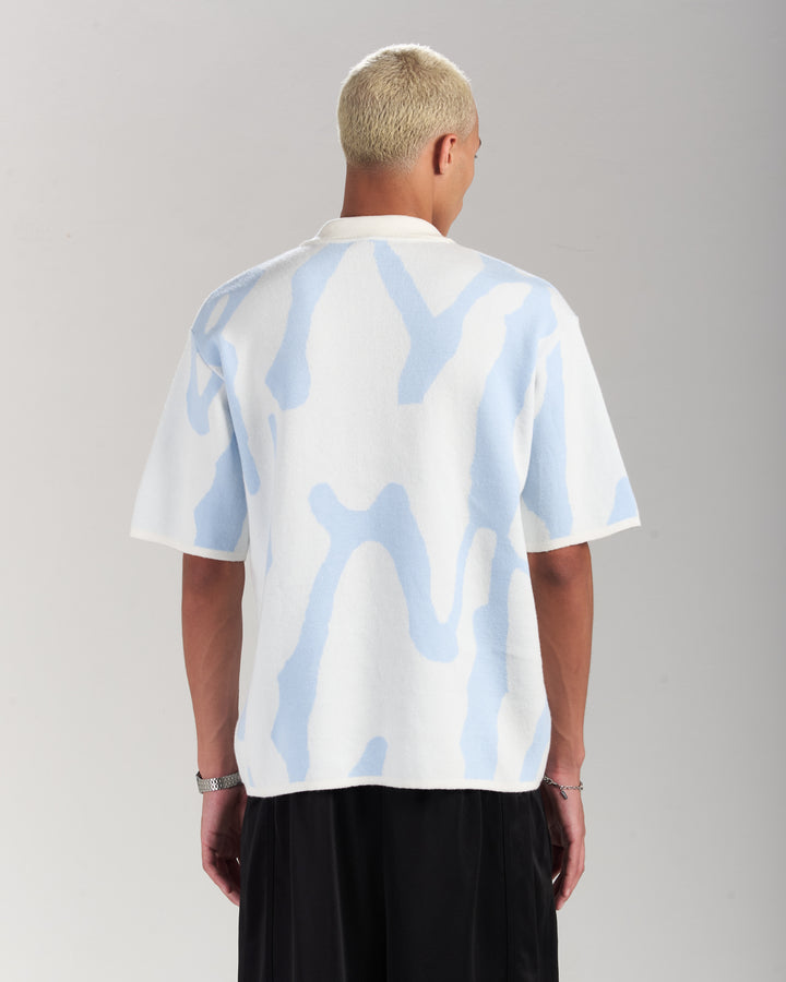 Blue Knitted Jersey