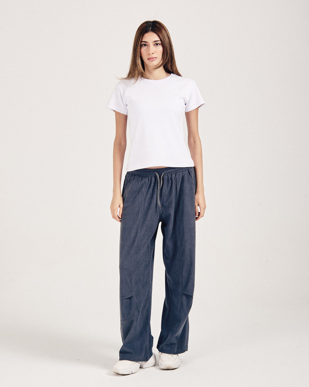 Charcoal corduroy sweatpants