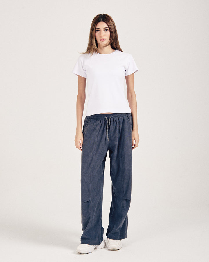 Charcoal corduroy sweatpants