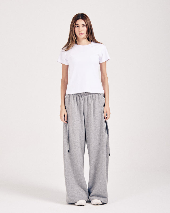 Grey Laced Summer Sweatpants