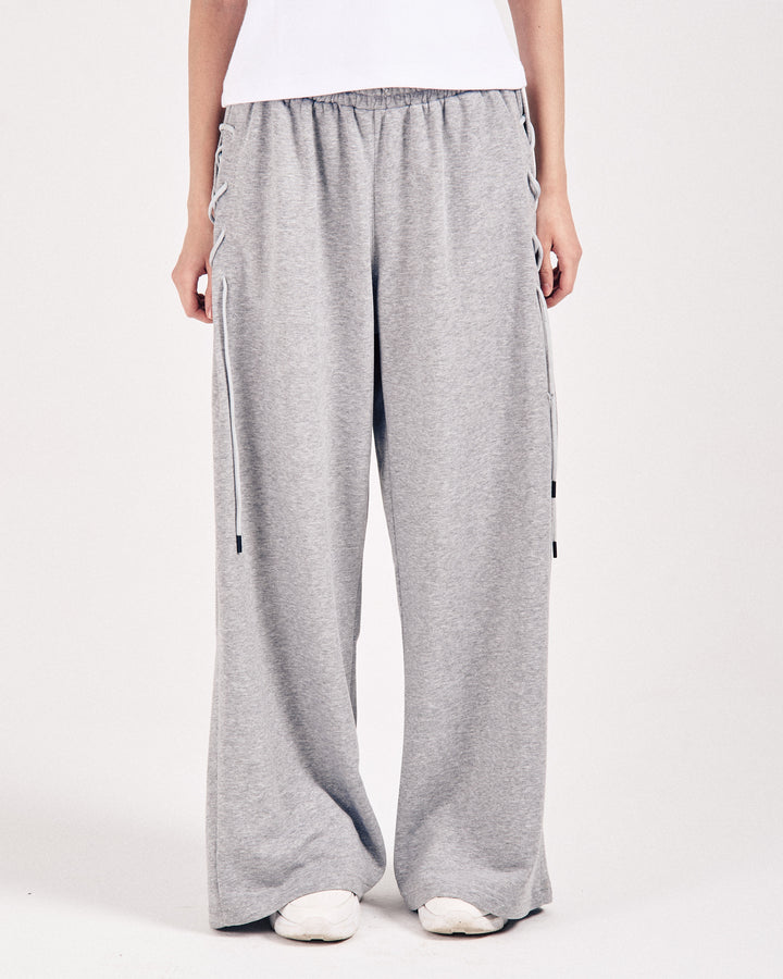 Grey Laced Summer Sweatpants