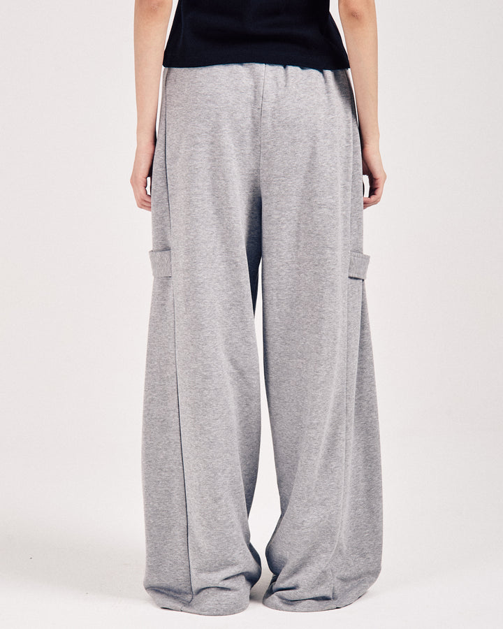 Grey Buttoned Summer Sweatpants