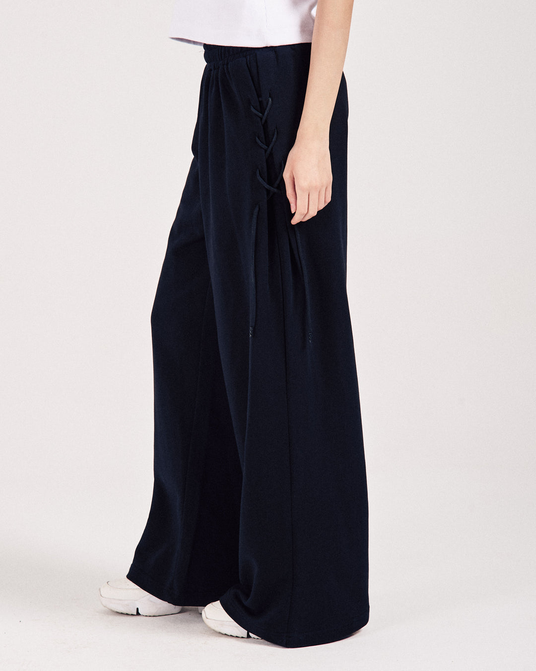 Black Laced Summer Sweatpants