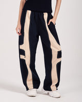 Black Panel Trackpants