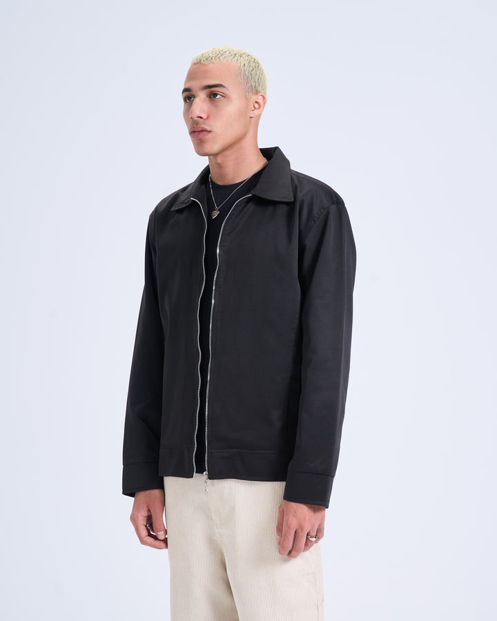 Black gabardine jacket