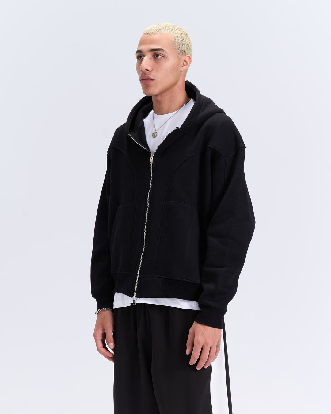 Black patched jacket