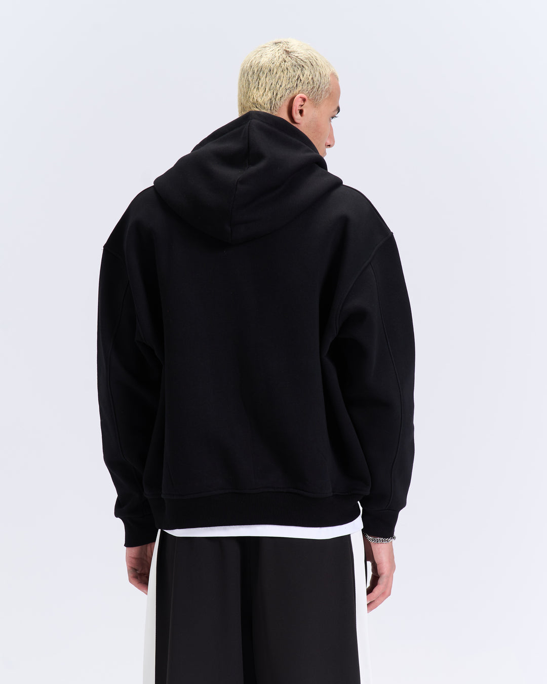 Black patched jacket