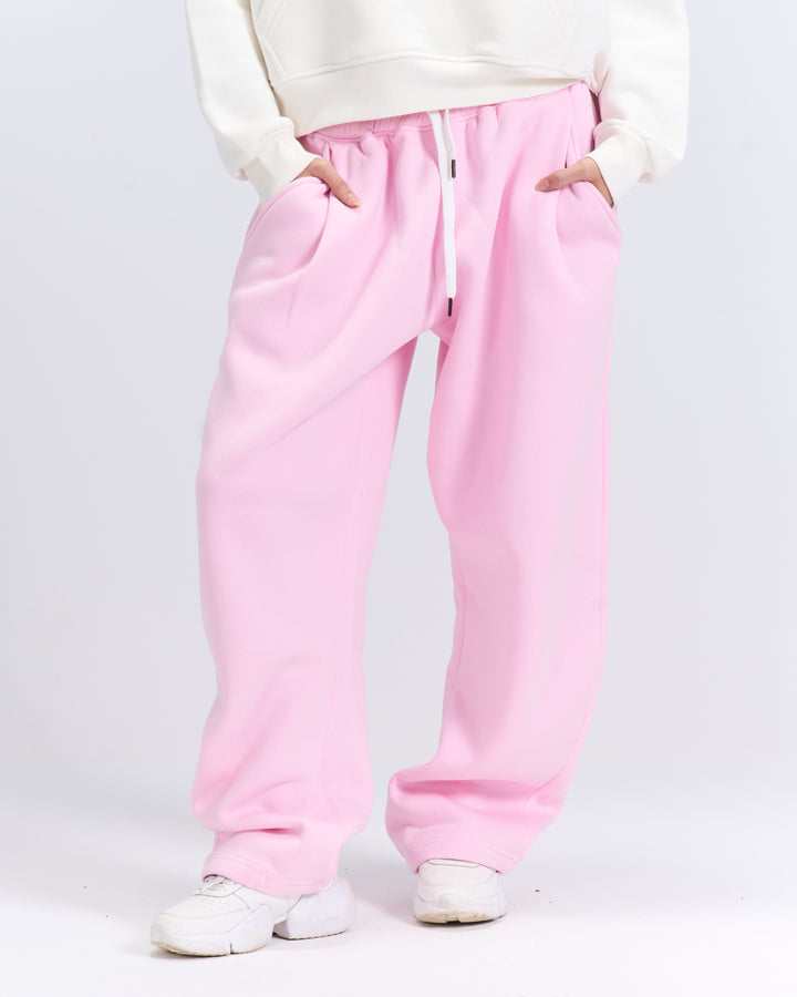 Pink tilted sweatpants