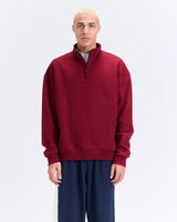 Burgundy quarter zipup