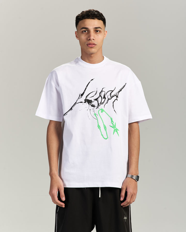 Chained Beetle White T-shirt