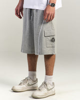 Grey Track-Shorts