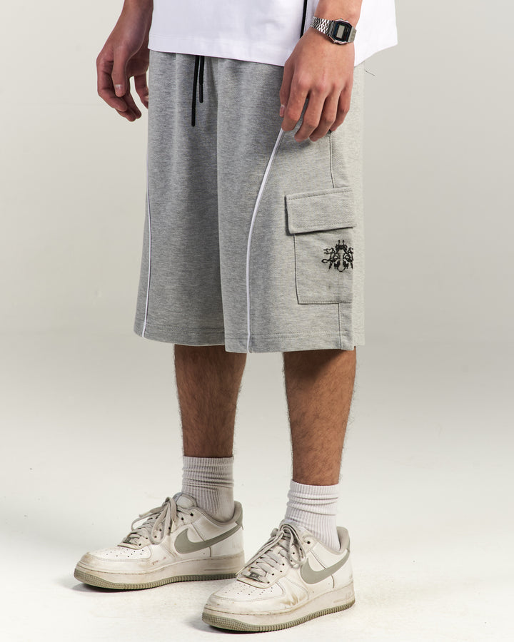 Grey Track-Shorts