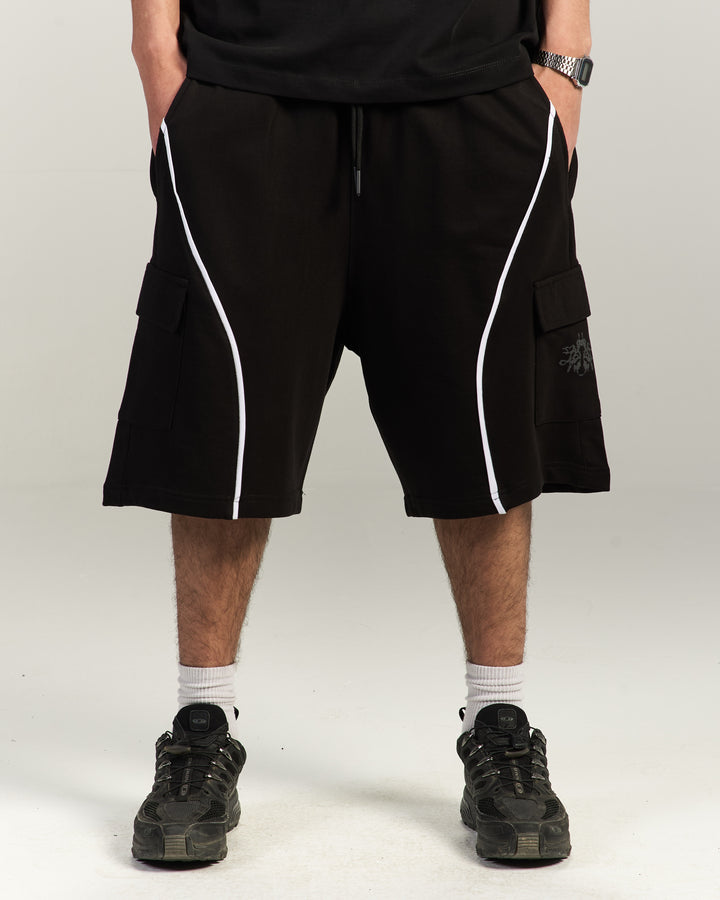 Black Track-Shorts