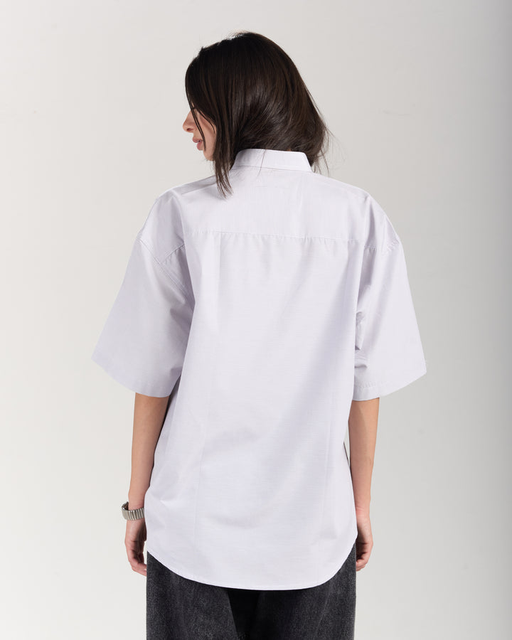 White Beetle Grey Shirt