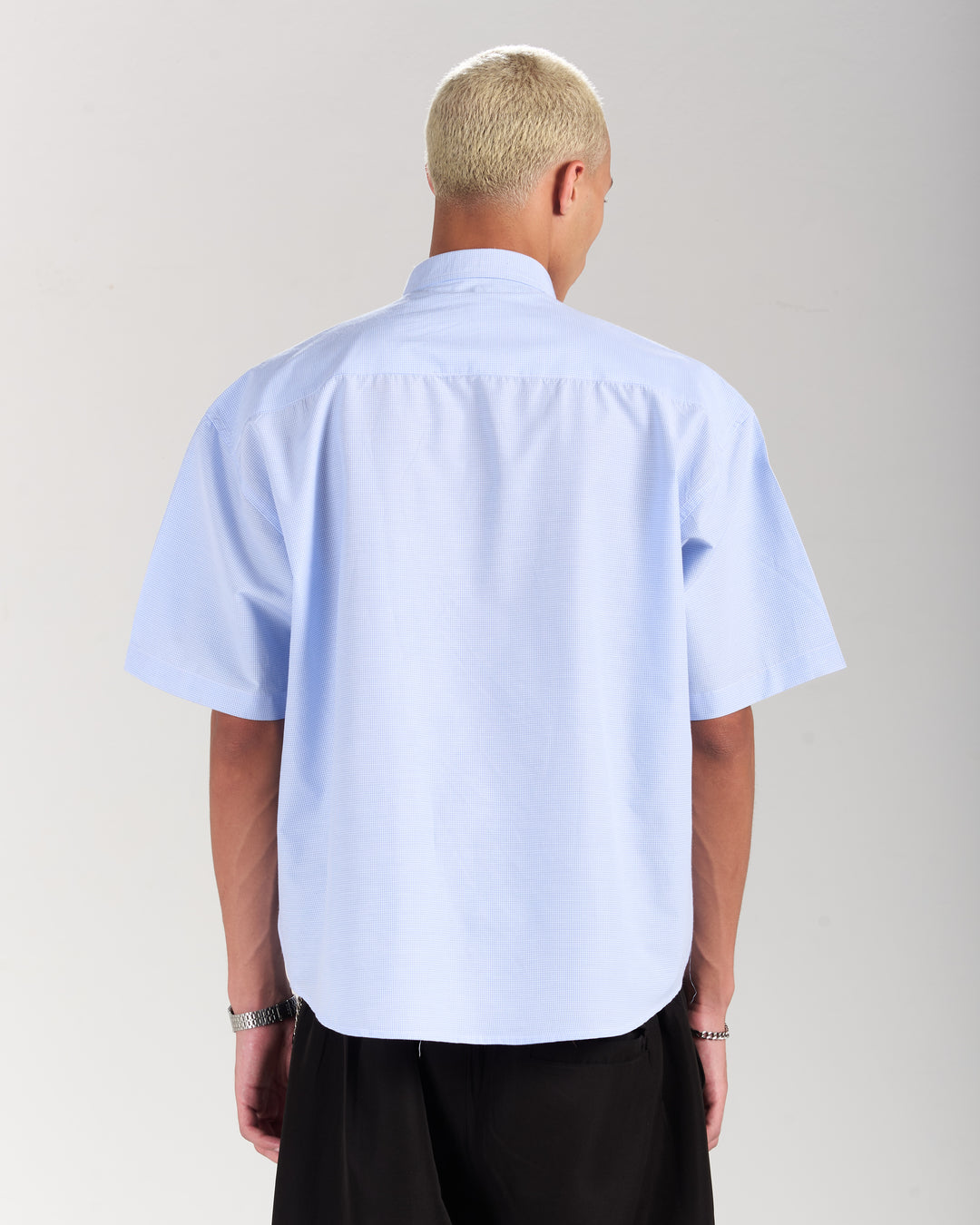 Red Beetle Blue Shirt