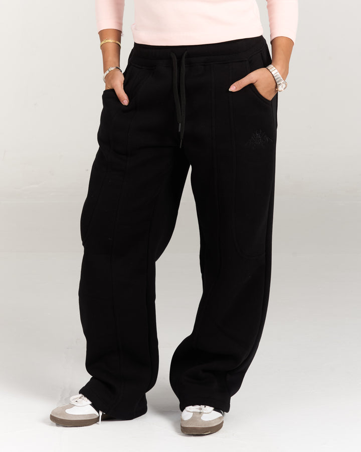 Black patches sweatpants