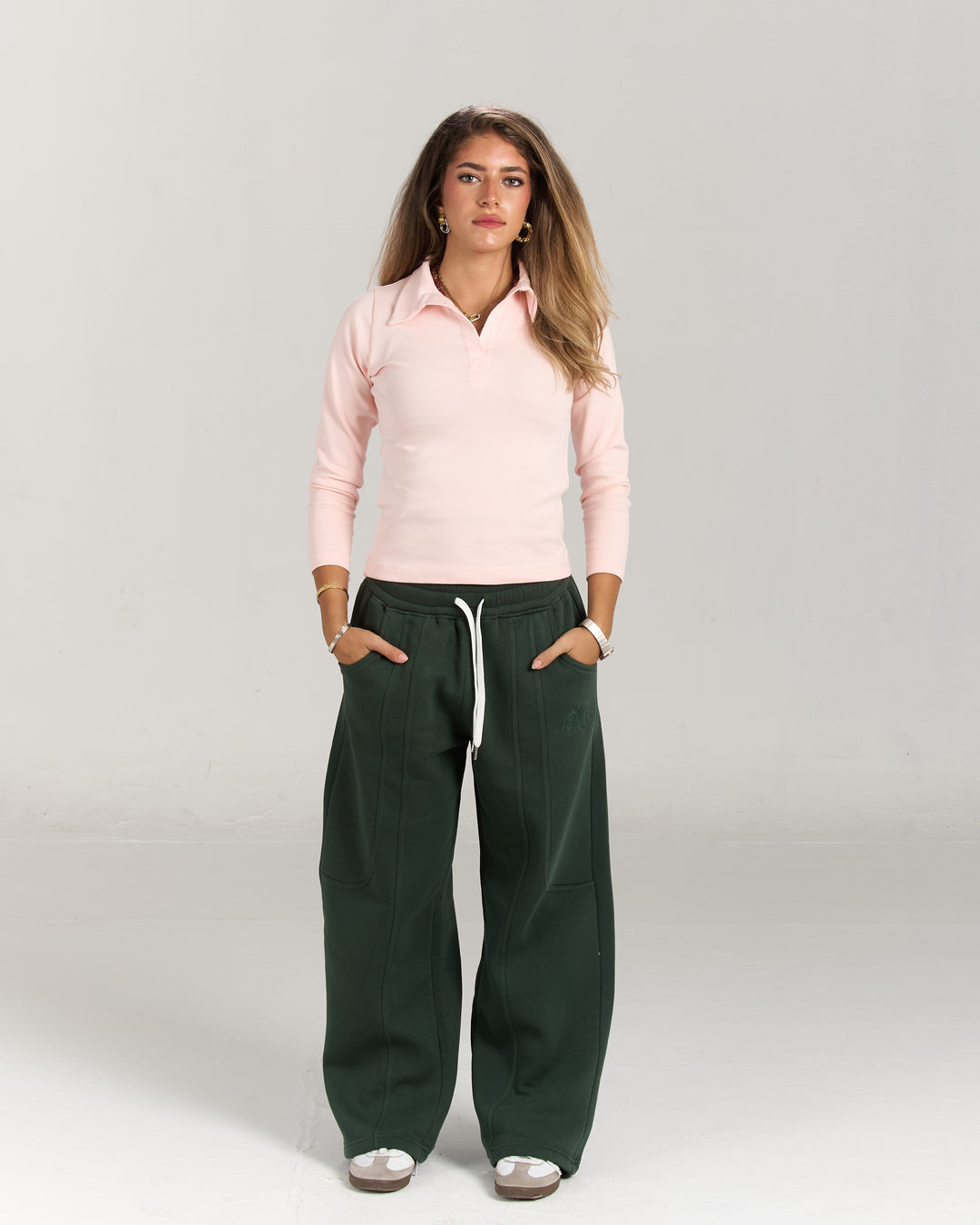 Green sweatpants