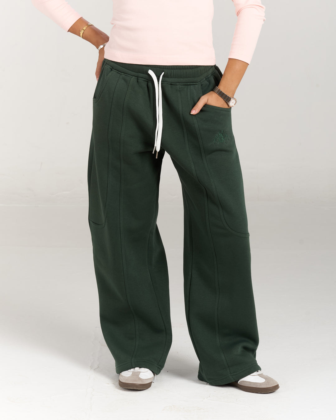 Green sweatpants