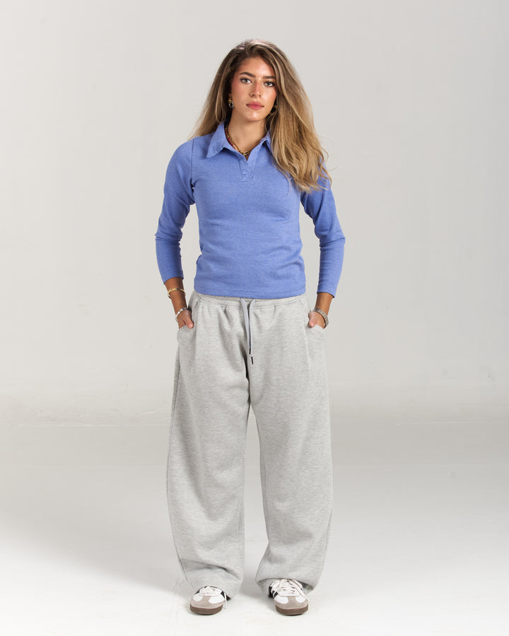 Grey tilted Sweatpants